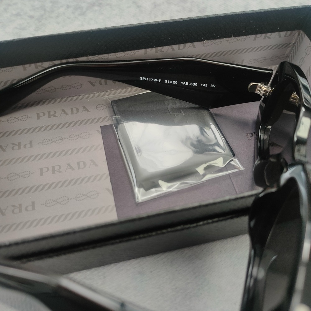 Prada Black Unisex Sunglasses - Picture 4 of 9